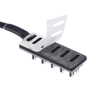 Harfington Uxcell Fan Power Supply Cable 1 to 5 with 4 Pin for Computer CPU 50x18mm Head