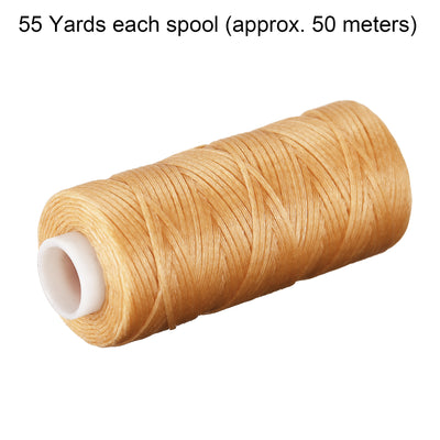 Harfington Uxcell Leather Sewing Threads Polyester Waxed Cord1