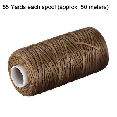 Harfington Uxcell Leather Sewing Threads Polyester Waxed Cord1