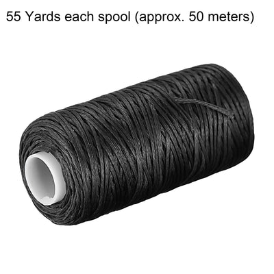 Harfington Uxcell Leather Sewing Threads Polyester Waxed Cord1