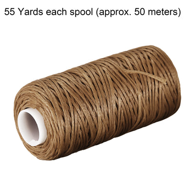 Harfington Uxcell Leather Sewing Threads Polyester Waxed Cord1