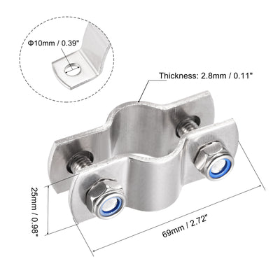 Harfington Uxcell Wall Mount Ceiling Mount Pipe Support