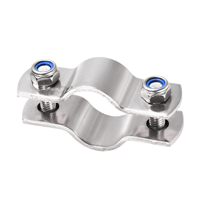 Harfington Wall Mount Ceiling Mount Pipe Support, 304 Stainless Steel Pipe Bracket Clamp