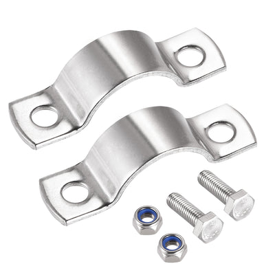 Harfington Wall Mount Ceiling Mount Pipe Support, 304 Stainless Steel Pipe Bracket Clamp