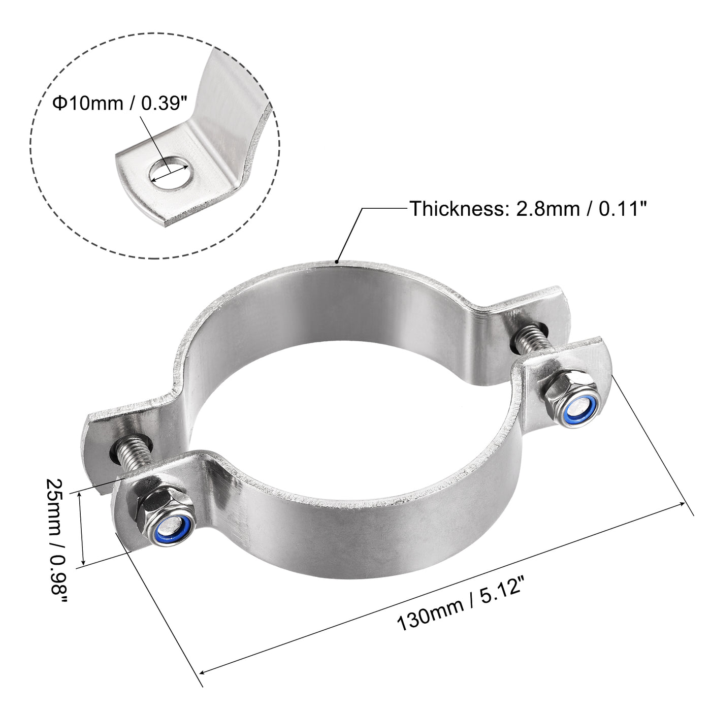 Harfington Uxcell Wall Mount Ceiling Mount Pipe Support