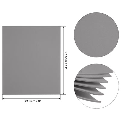 Harfington Uxcell Dark Grey EVA Foam Sheets 11 x 8 inch 1.7mm Thickness for Crafts DIY 12 Pcs