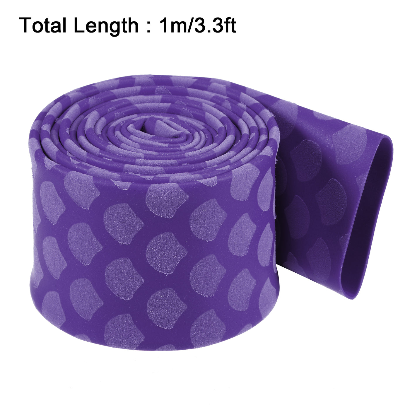 uxcell Uxcell Heat Shrink Wrap Tubing Sleeve for Fishing Rod Grips Handle, 32mm Flat 3.3ft 2:1 rate Purple