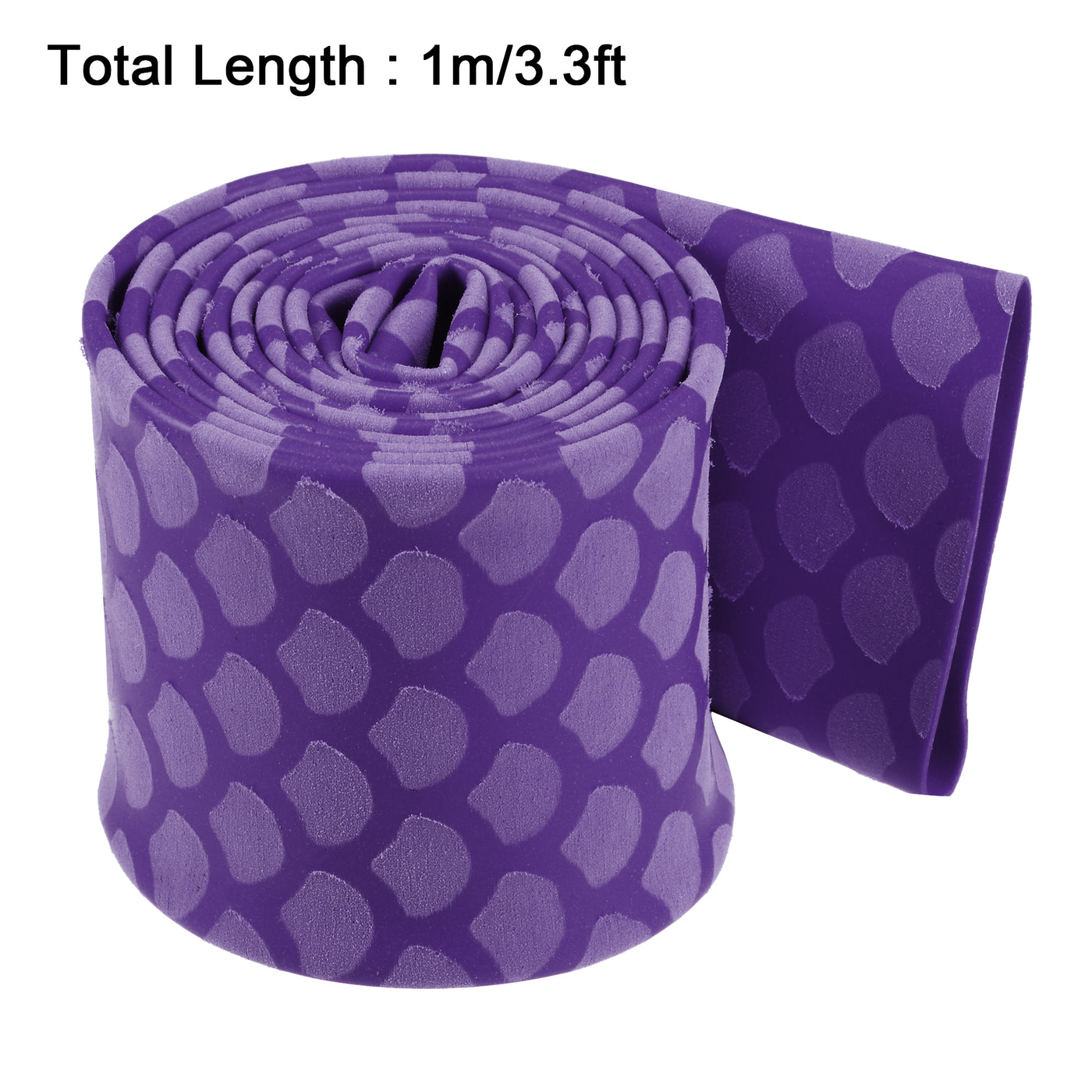 uxcell Uxcell Heat Shrink Wrap Tubing Sleeve for Fishing Rod Grips Handle, 48mm Flat 3.3ft 2:1 rate Purple