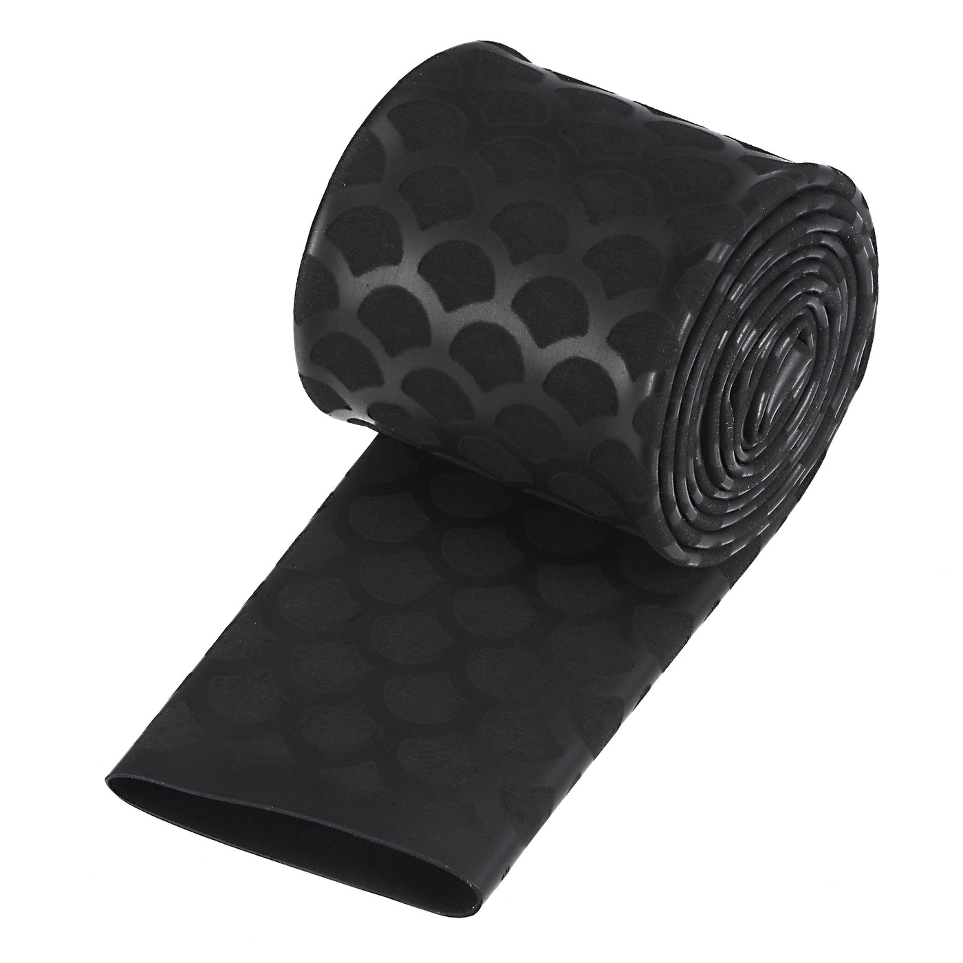 uxcell Uxcell Heat Shrink Wrap Tubing Sleeve for Fishing Rod Grips Handle, 56mm Flat 3.3ft 2:1 rate Black
