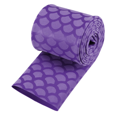 Harfington Heat Shrink Wrap Tubing Sleeve for Fishing Rod Grips Handle, 56mm Flat 3.3ft 2:1 Ratio Purple