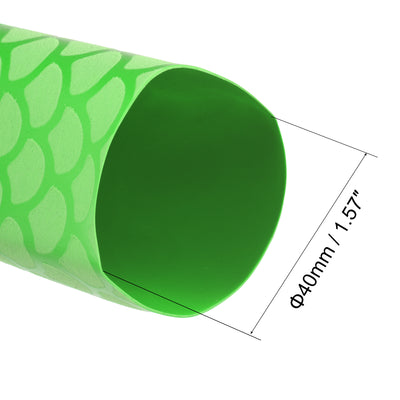Harfington Heat Shrink Wrap Tubing Sleeve for Fishing Rod Grips Handle, 63mm Flat 3.3ft 2:1 Ratio Green
