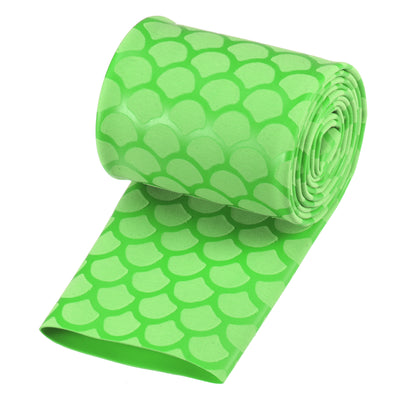Harfington Heat Shrink Wrap Tubing Sleeve for Fishing Rod Grips Handle, 63mm Flat 3.3ft 2:1 Ratio Green