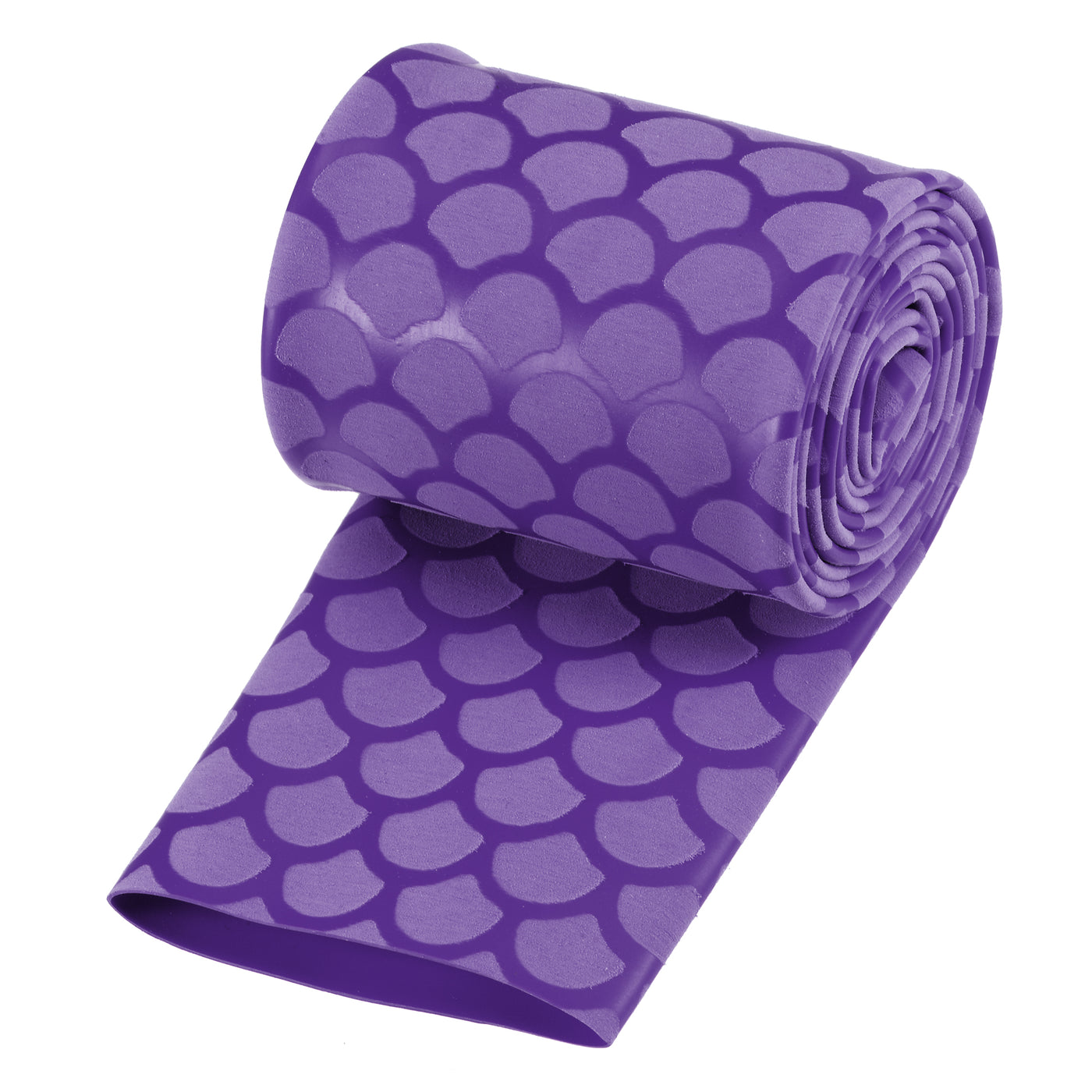 Harfington Heat Shrink Wrap Tubing Sleeve for Fishing Rod Grips Handle, 63mm Flat 3.3ft 2:1 Ratio Purple