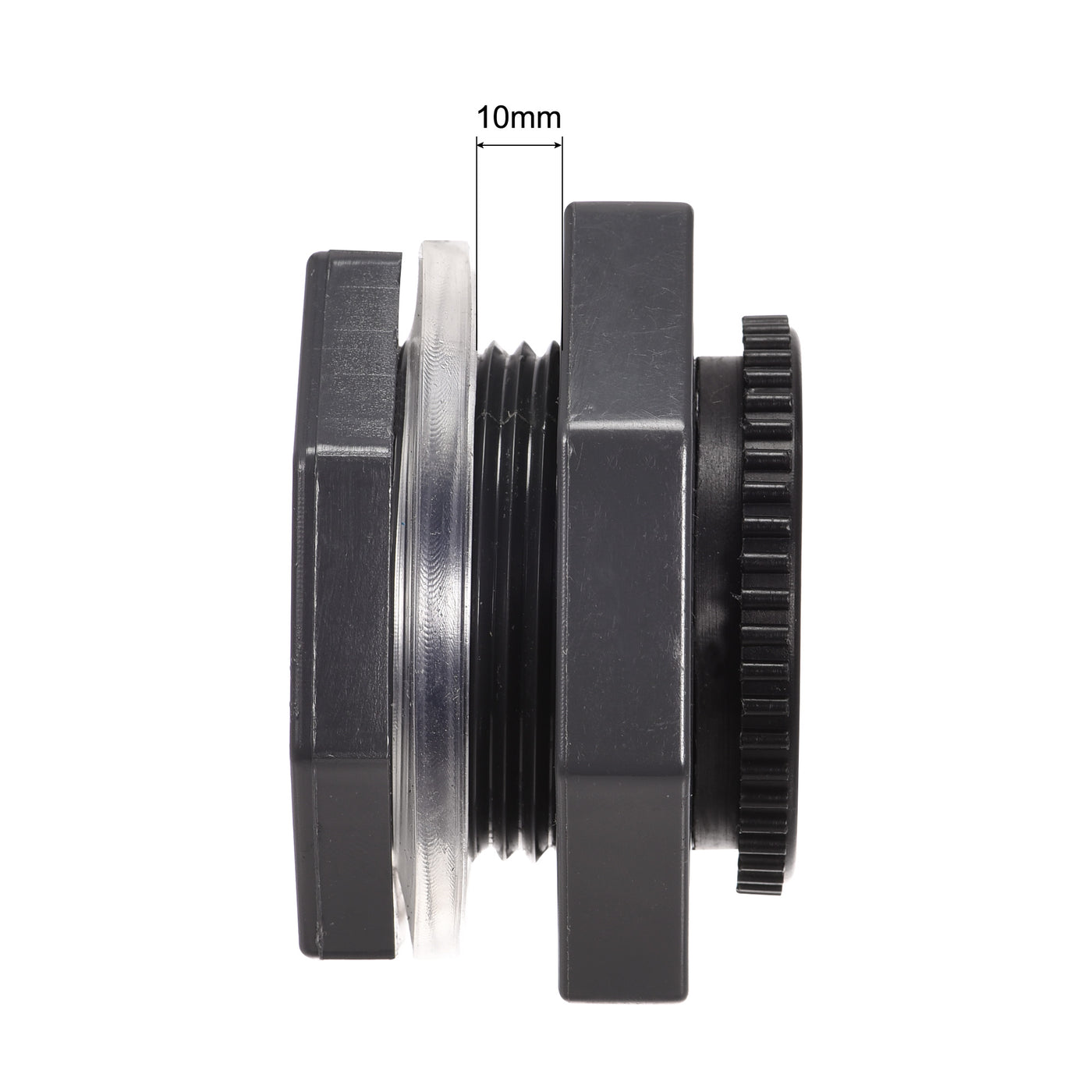 uxcell Uxcell PVC Bulkhead Tank Adapter with Plug Fitting G1 Thread for Rain Buckets Water Tanks Ponds 3 Set