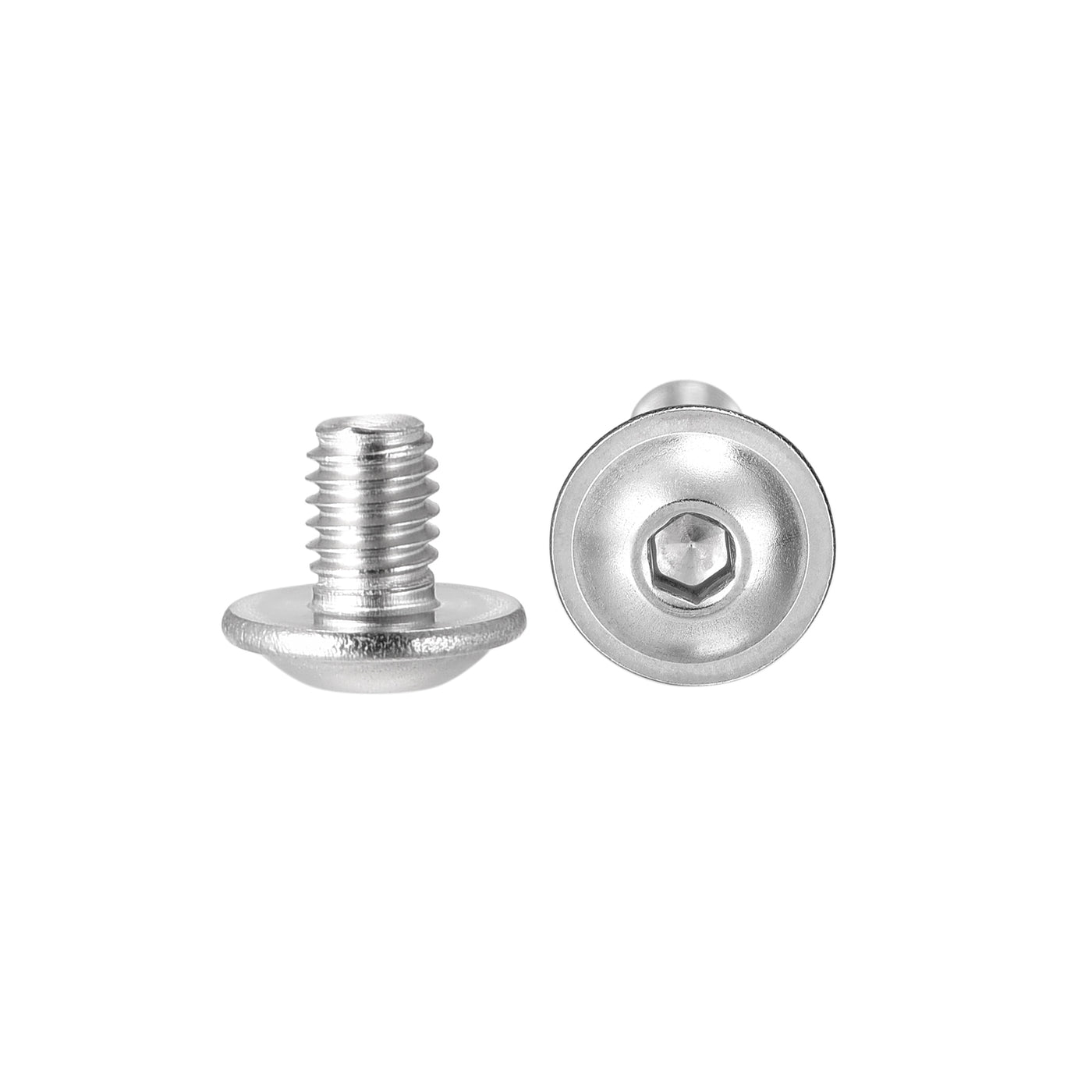 uxcell 304 Stainless Steel Flanged Button Head Socket Cap Screws
