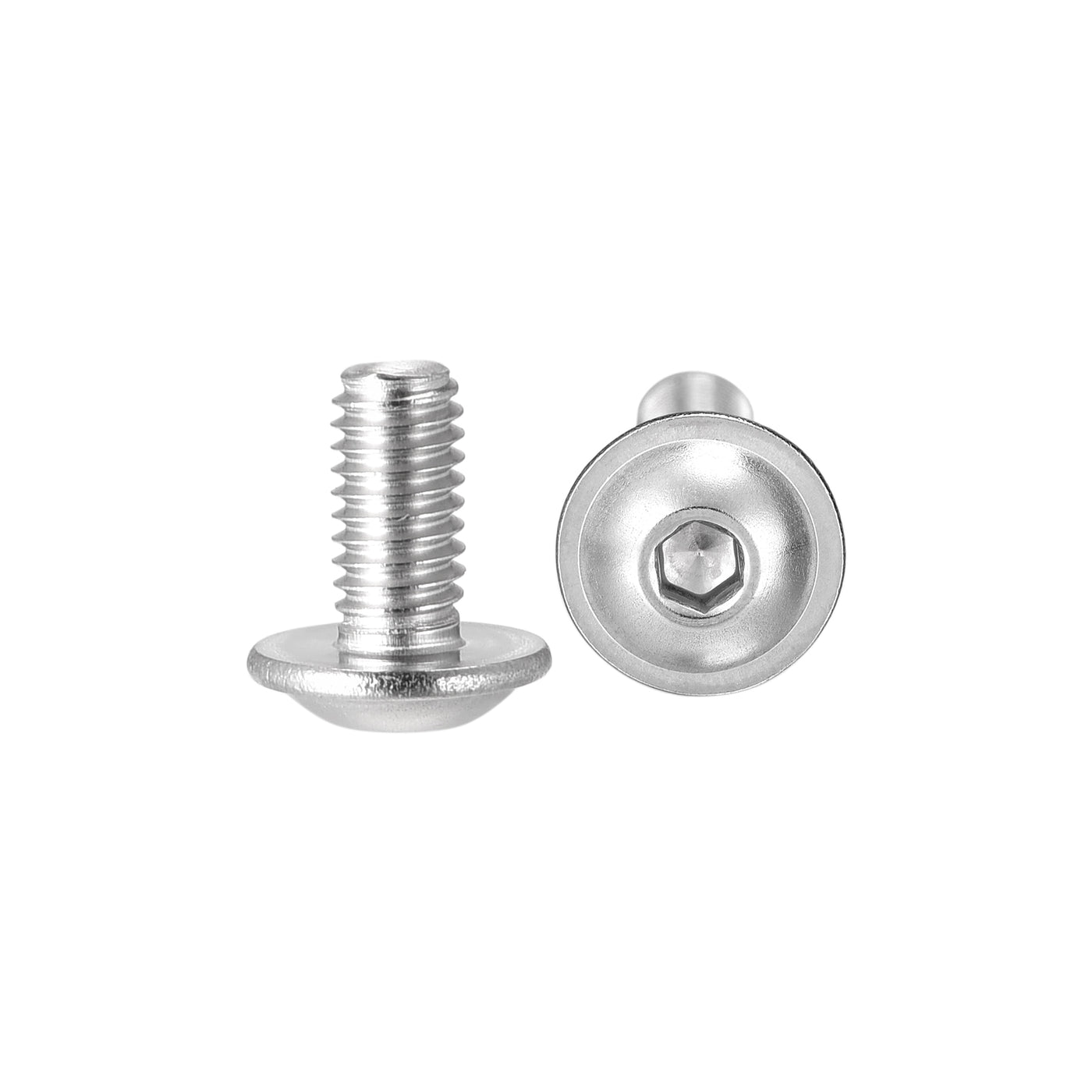 uxcell 304 Stainless Steel Flanged Button Head Socket Cap Screws