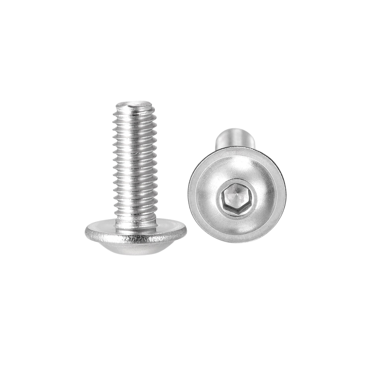 uxcell 304 Stainless Steel Flanged Button Head Socket Cap Screws