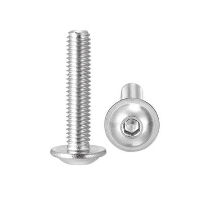 Harfington 304 Stainless Steel Flanged Button Head Socket Cap Screws