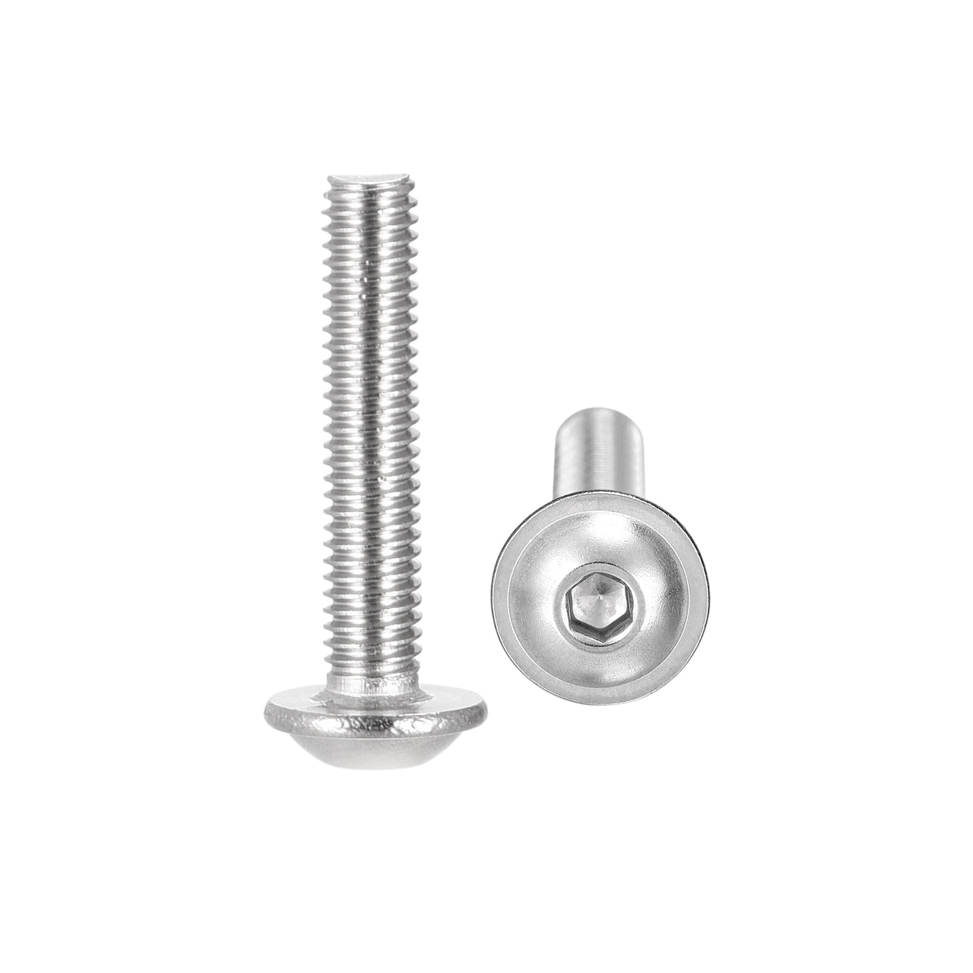 uxcell 304 Stainless Steel Flanged Button Head Socket Cap Screws
