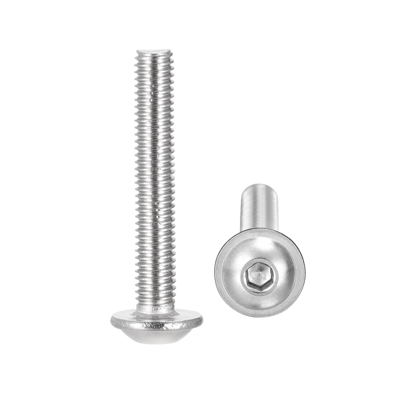 uxcell 304 Stainless Steel Flanged Button Head Socket Cap Screws