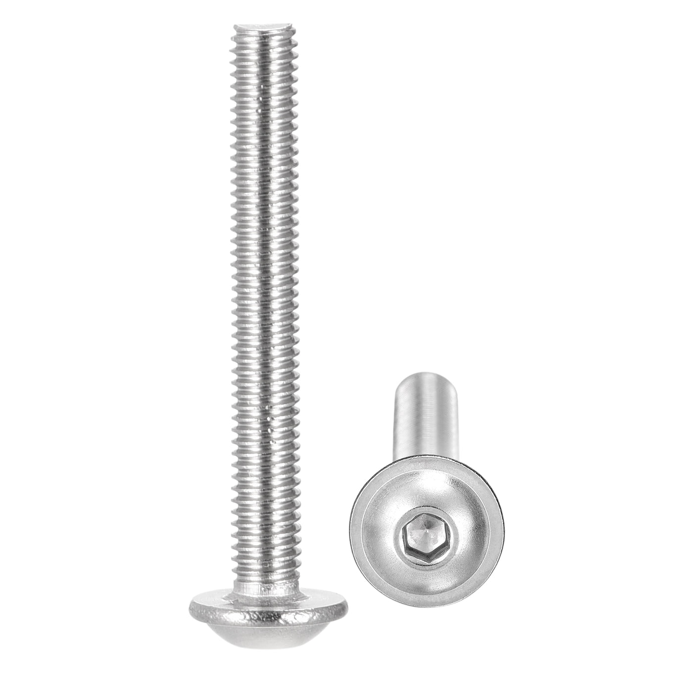 uxcell 304 Stainless Steel Flanged Button Head Socket Cap Screws