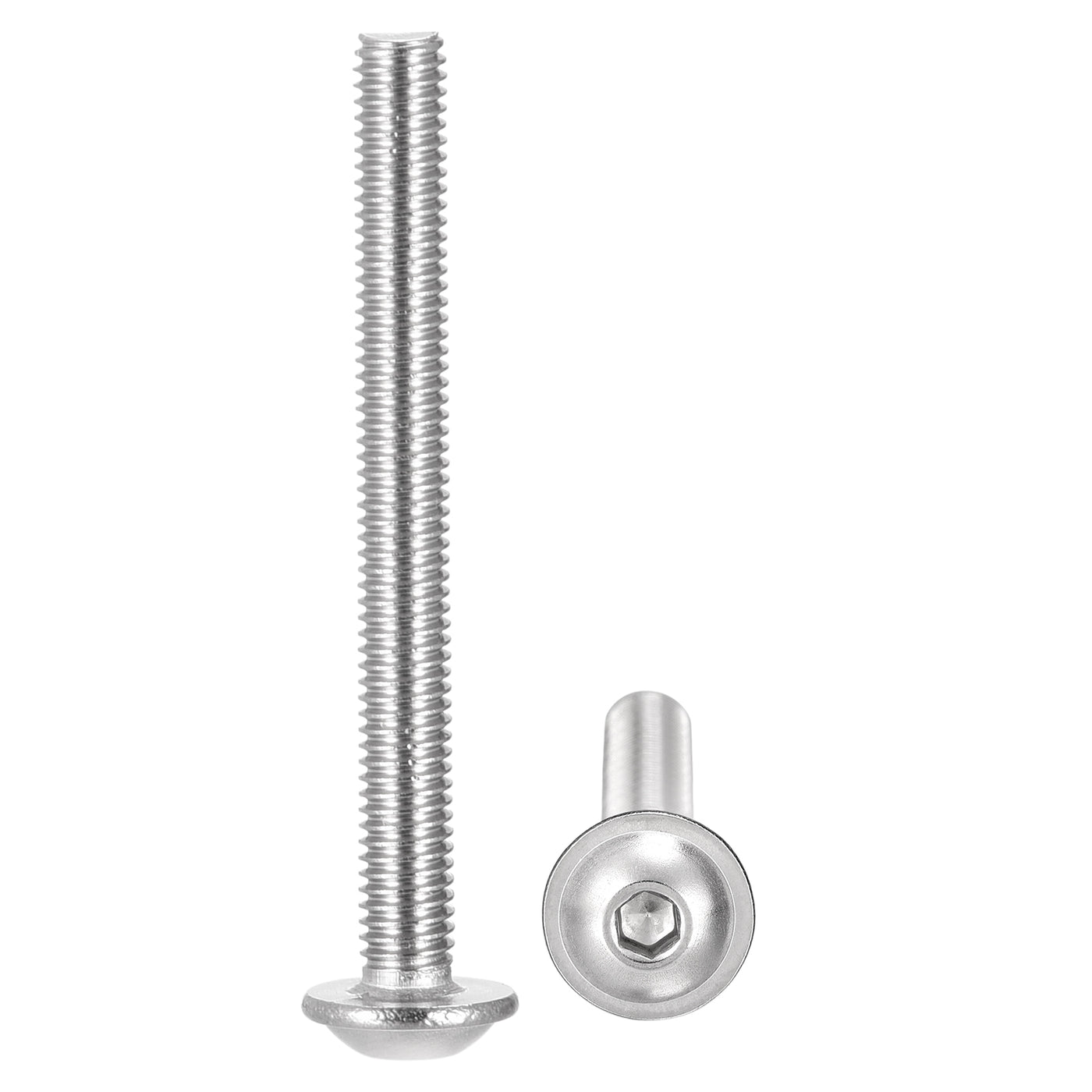 uxcell 304 Stainless Steel Flanged Button Head Socket Cap Screws