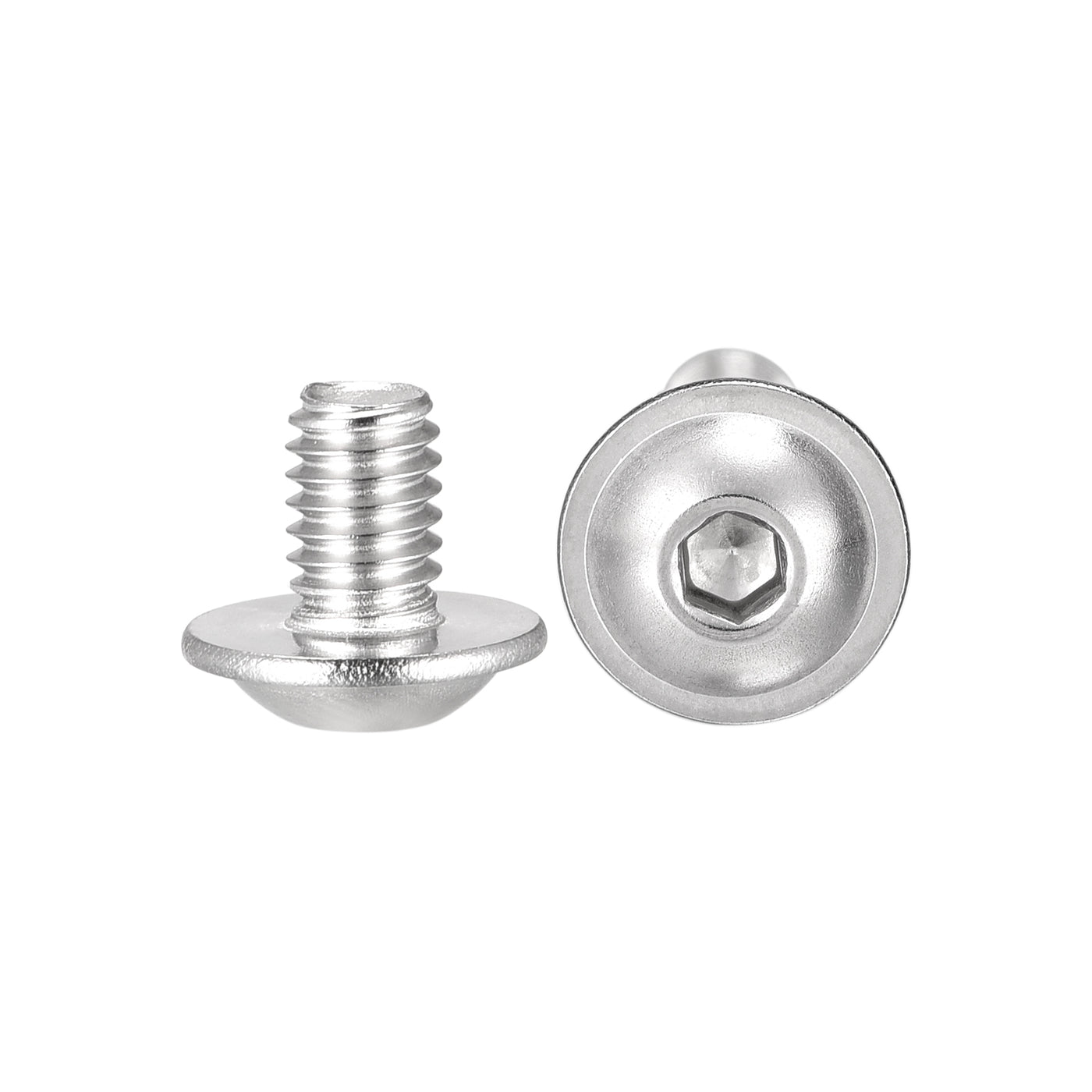 uxcell 304 Stainless Steel Flanged Button Head Socket Cap Screws