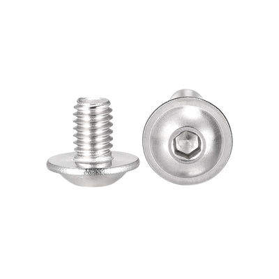 Harfington 304 Stainless Steel Flanged Button Head Socket Cap Screws
