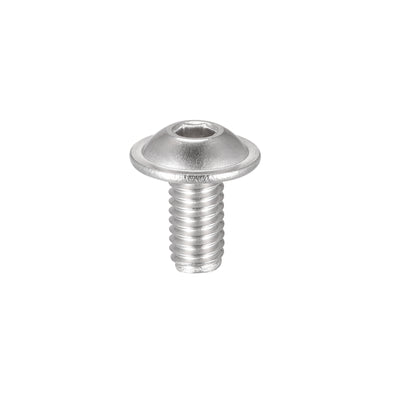 Harfington 304 Stainless Steel Flanged Button Head Socket Cap Screws