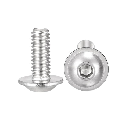 Harfington 304 Stainless Steel Flanged Button Head Socket Cap Screws
