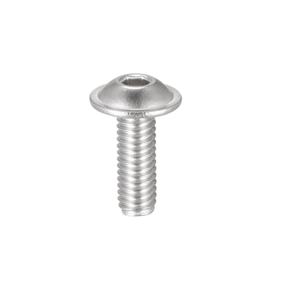 Harfington 304 Stainless Steel Flanged Button Head Socket Cap Screws