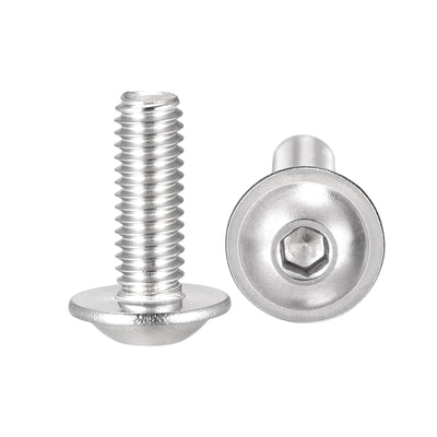 Harfington 304 Stainless Steel Flanged Button Head Socket Cap Screws