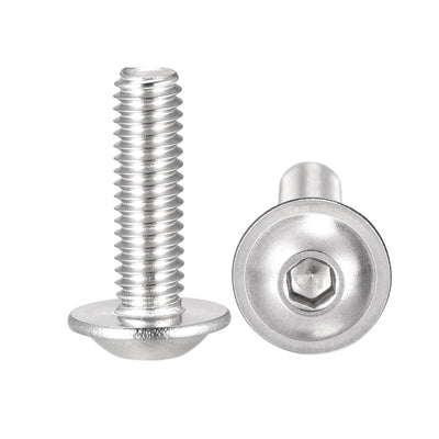 Harfington 304 Stainless Steel Flanged Button Head Socket Cap Screws