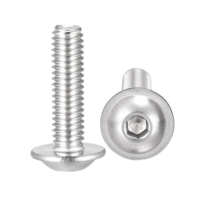 Harfington 304 Stainless Steel Flanged Button Head Socket Cap Screws