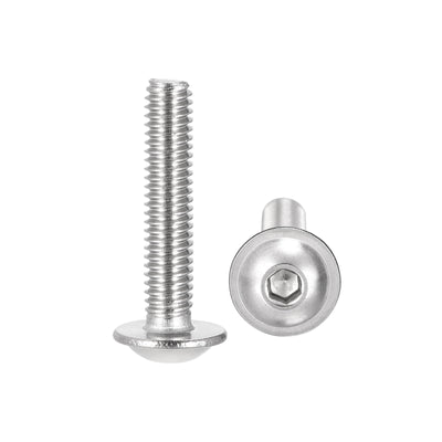 Harfington 304 Stainless Steel Flanged Button Head Socket Cap Screws