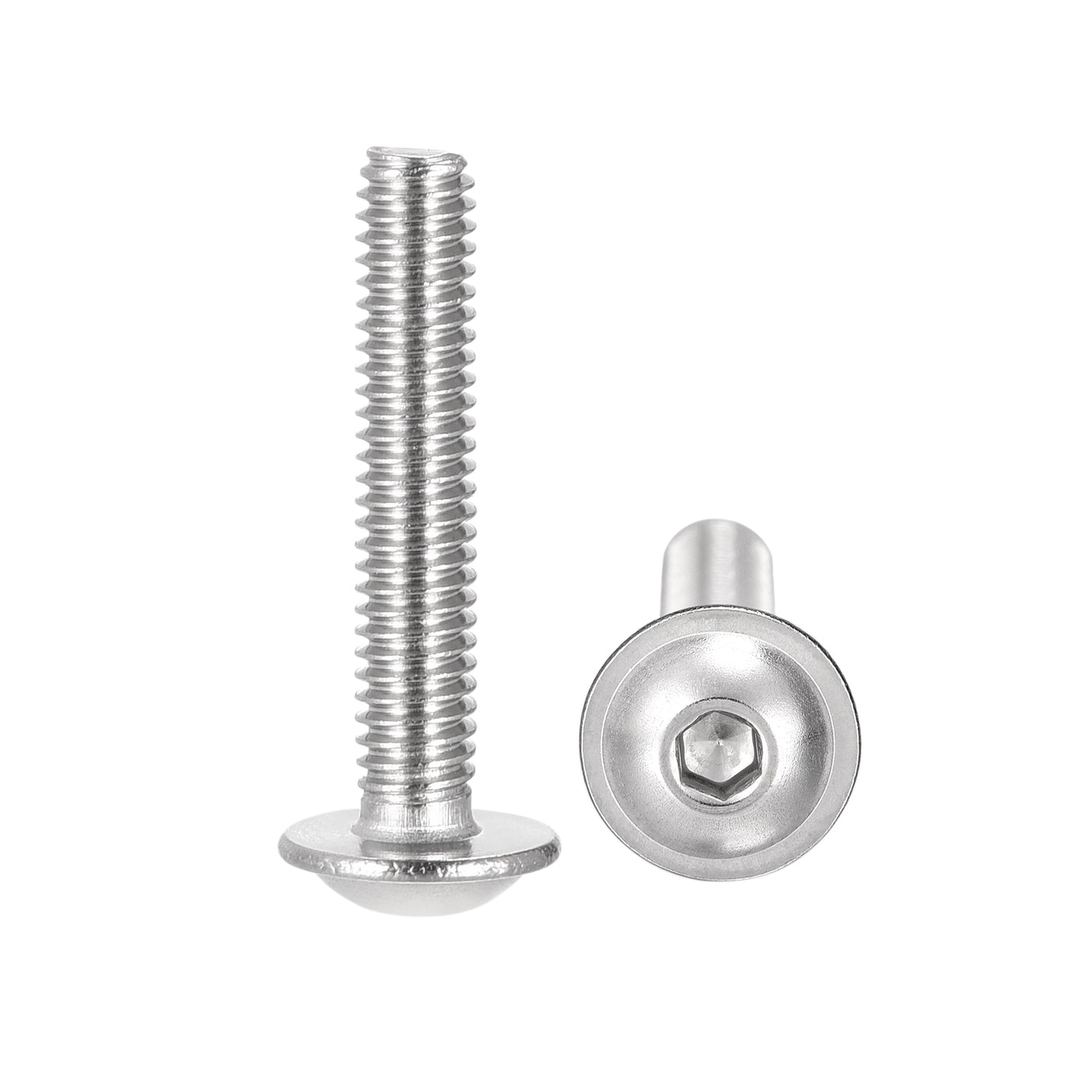 uxcell 304 Stainless Steel Flanged Button Head Socket Cap Screws
