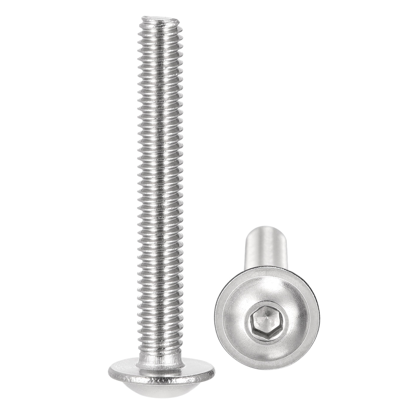 uxcell 304 Stainless Steel Flanged Button Head Socket Cap Screws