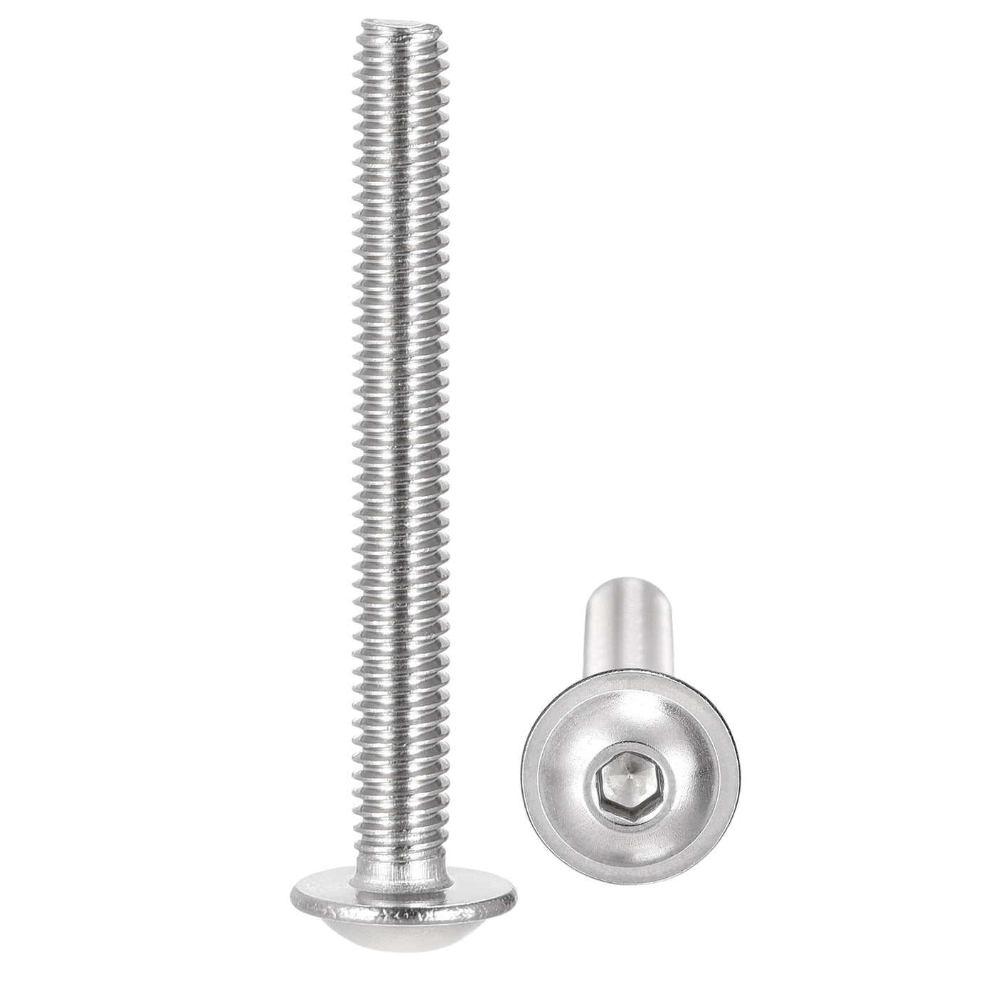 uxcell 304 Stainless Steel Flanged Button Head Socket Cap Screws