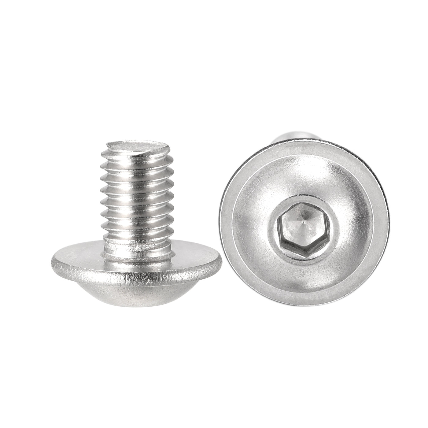 uxcell 304 Stainless Steel Flanged Button Head Socket Cap Screws