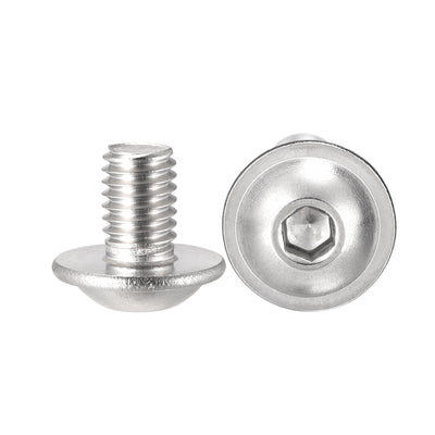 Harfington 304 Stainless Steel Flanged Button Head Socket Cap Screws