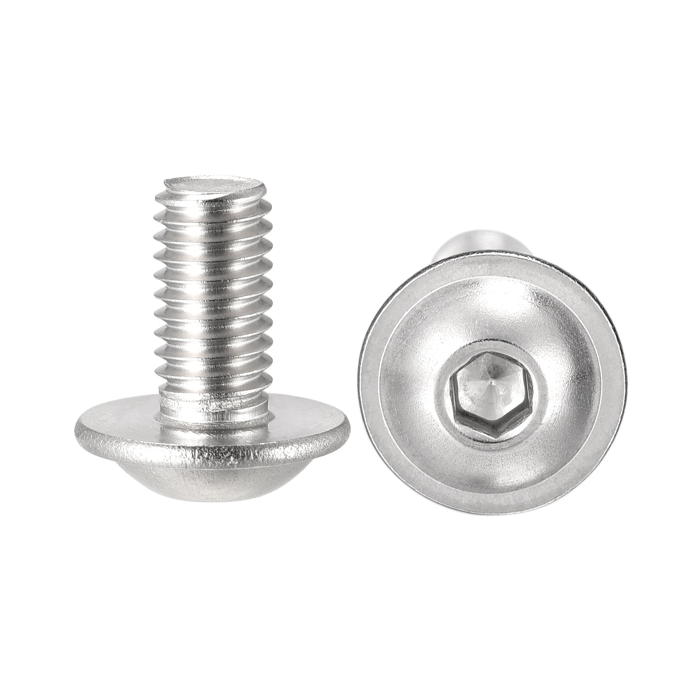 uxcell 304 Stainless Steel Flanged Button Head Socket Cap Screws