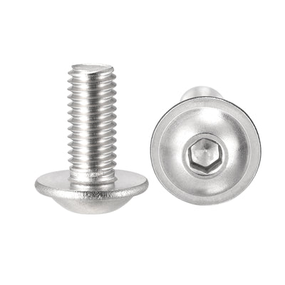 Harfington 304 Stainless Steel Flanged Button Head Socket Cap Screws