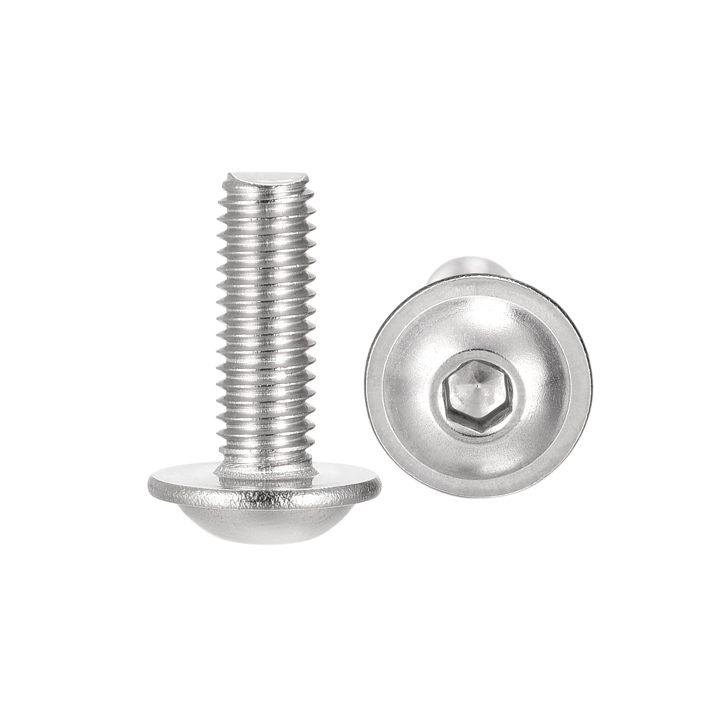uxcell 304 Stainless Steel Flanged Button Head Socket Cap Screws