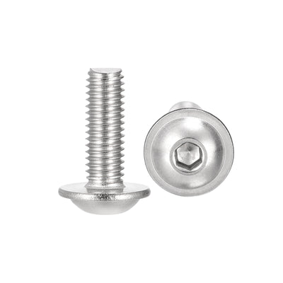 Harfington 304 Stainless Steel Flanged Button Head Socket Cap Screws