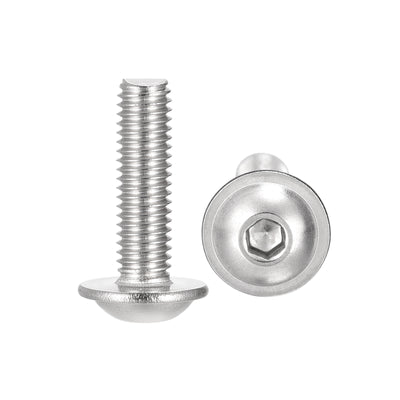 Harfington 304 Stainless Steel Flanged Button Head Socket Cap Screws
