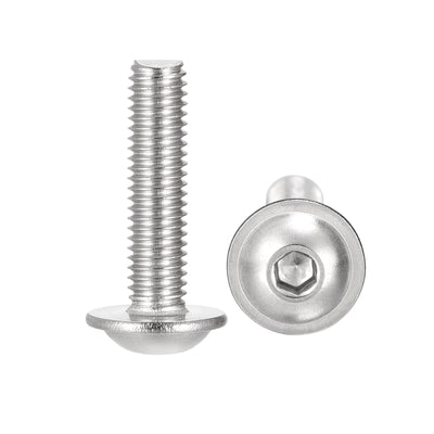 Harfington 304 Stainless Steel Flanged Button Head Socket Cap Screws