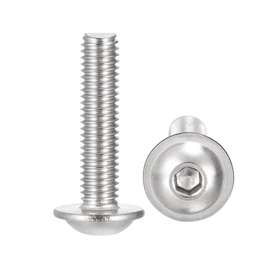 Harfington 304 Stainless Steel Flanged Button Head Socket Cap Screws