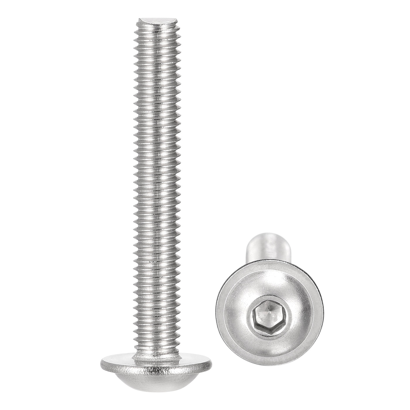 uxcell 304 Stainless Steel Flanged Button Head Socket Cap Screws