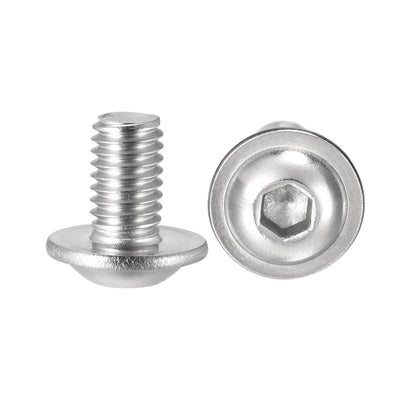 Harfington 304 Stainless Steel Flanged Button Head Socket Cap Screws