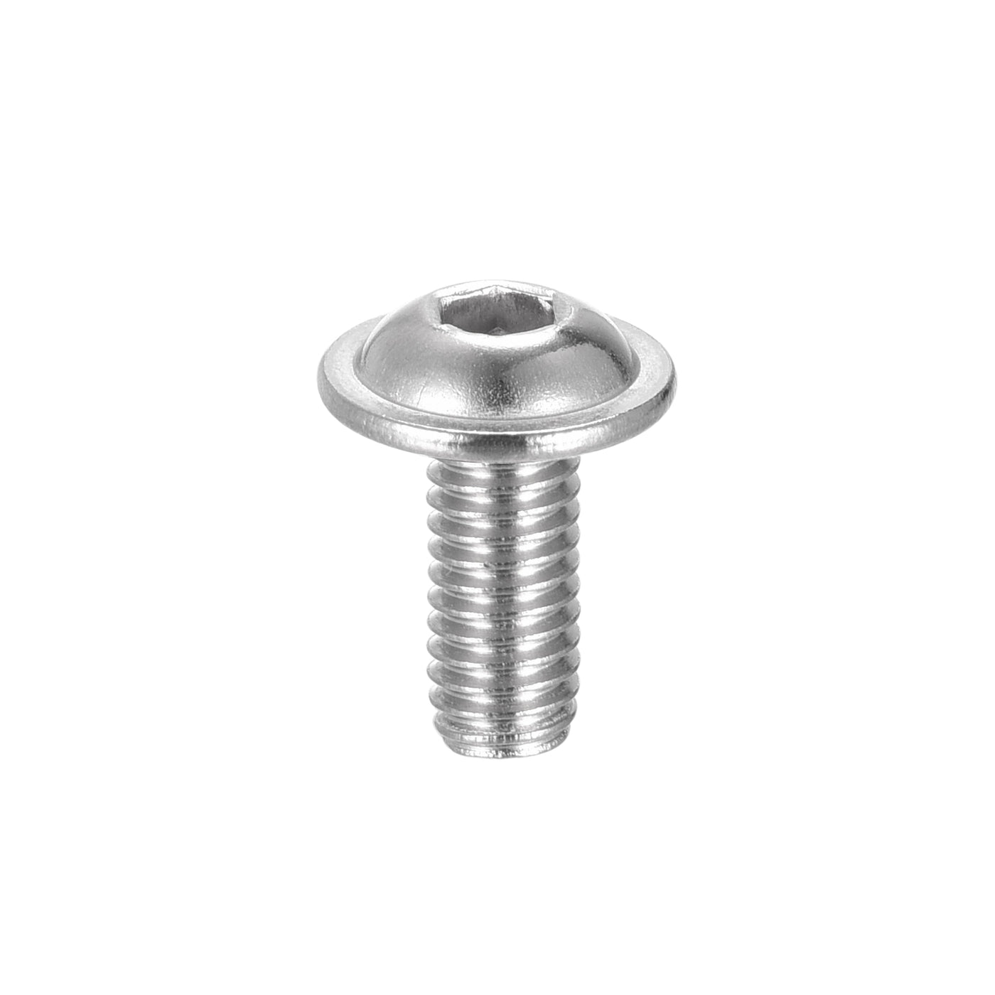 uxcell 304 Stainless Steel Flanged Button Head Socket Cap Screws